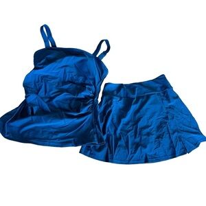 Cobalt Blue women's small 2 piece bathing suit, new no tags